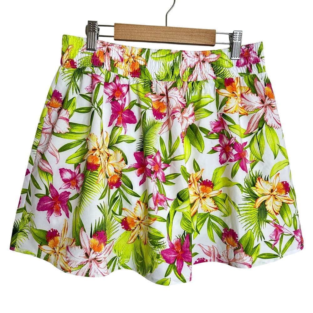 Tommy Bahama Everyday Active Floral Skort Womens Medium Tropical Pink White NEW